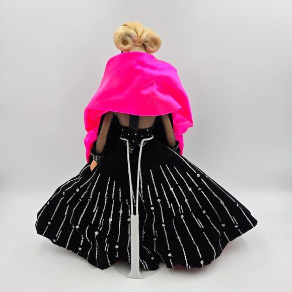 Barbie Doll 1998 Happy Holidays Special Edition Black Pink Silver Dress 20200 Ma - Picture 9 of 16